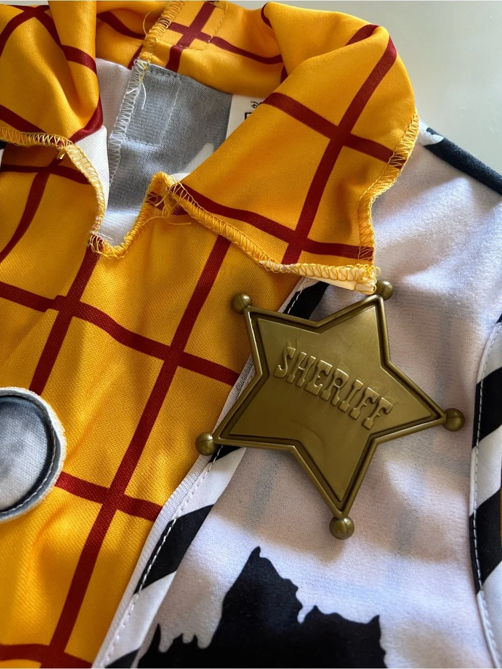 Disney Woody Cowboy Costume in Yellow, Blue, Brown - Picture 6 of 10